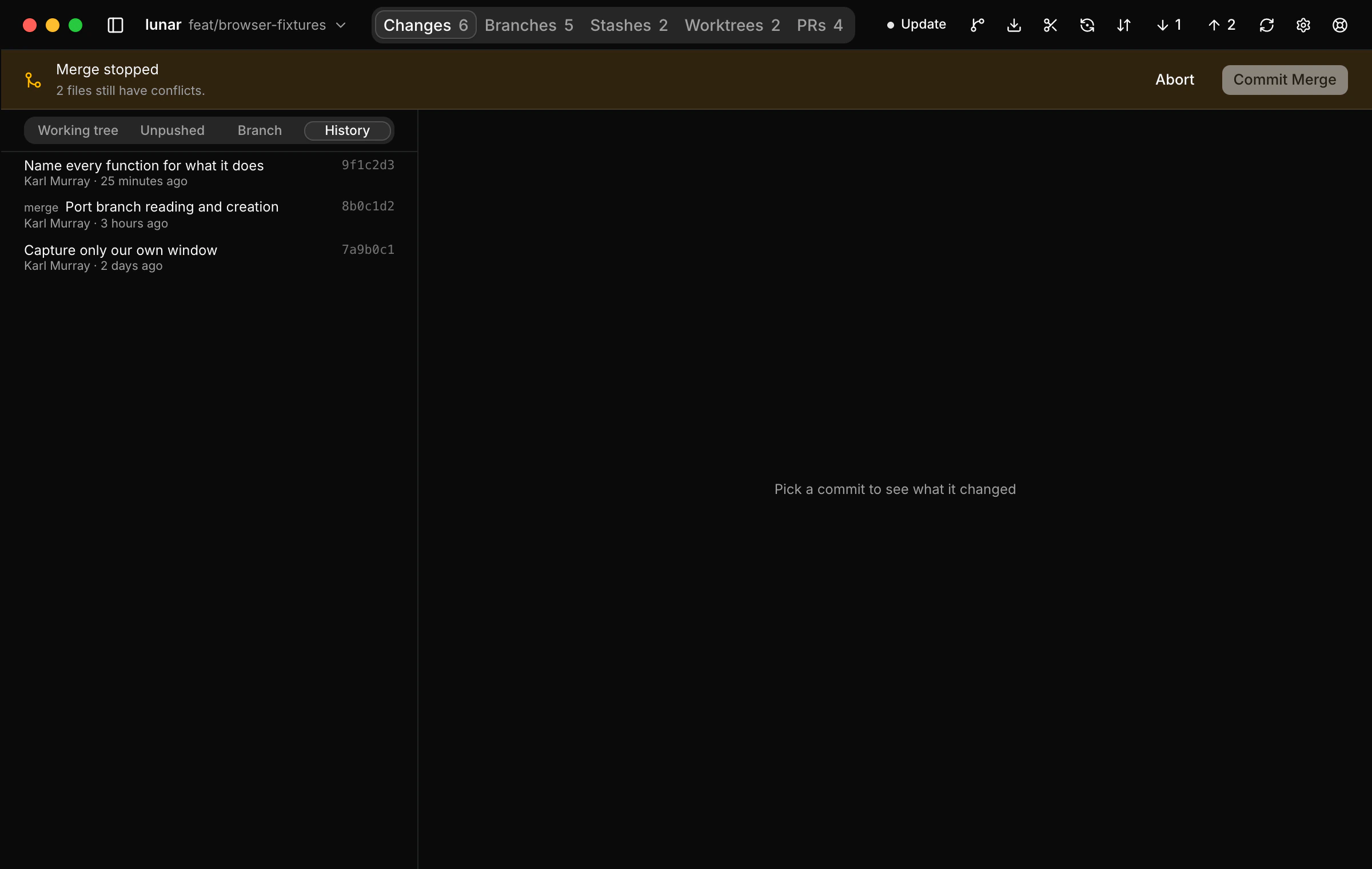 Interactive history